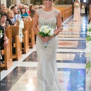 Aidan Mattox embellished sleeveless dressy long dress